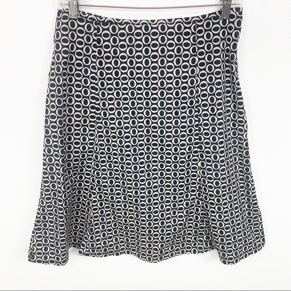 GAP Dresses & Skirts - Gap Black and Tan Circle Pattern Midi Skirt